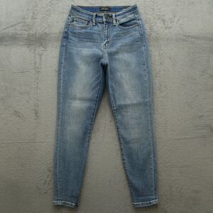 Judy Blue Jeans Junior's 1/25 High-Rise Slim Fit Skinny 28" Inseam Distressed